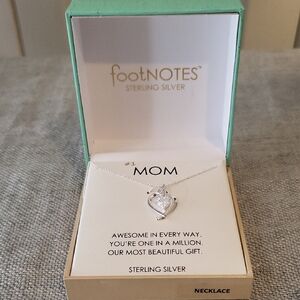 #1 Mom Sterling Silver Necklace bt Footnotes